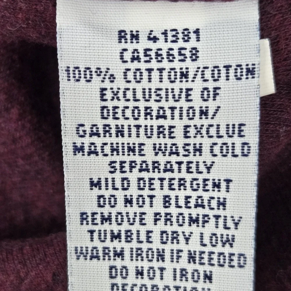 Polo Ralph Lauren Men Sweatshirt L Red‎ Long Sleeve Shawl Collar Logo Pony